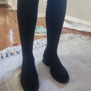 SHEIN Black Over The Knee Sock Boots Size 9 | Stretch Thigh High | New